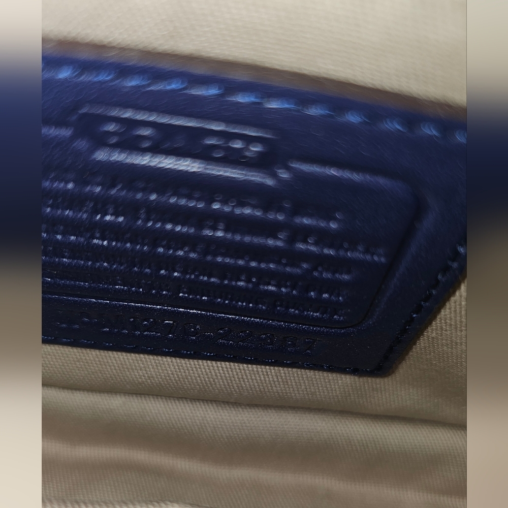 *SOLD*Coach Legacy Penny Crossbody – Blue & Yellow – Like New - Picture 4 of 4